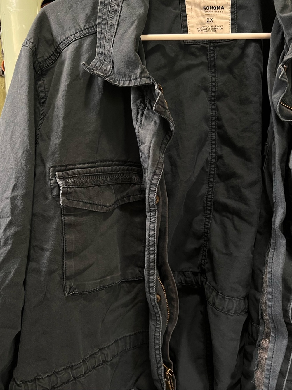 Navy Utility Jacket - Picture 4 of 6